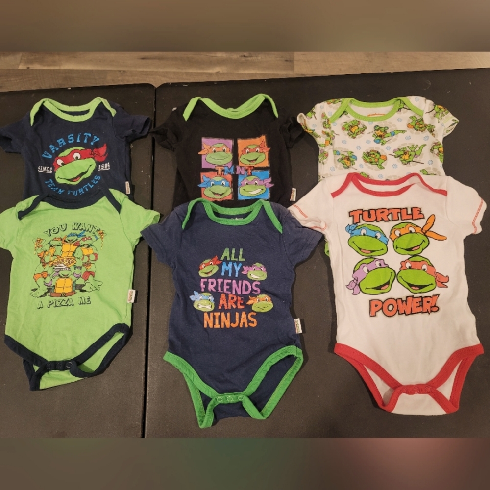 TMNT baby boy onsies